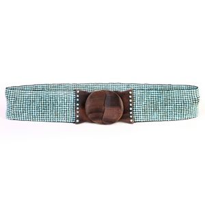 Erik & Mike Beaded Belt Antiqued Turquoise